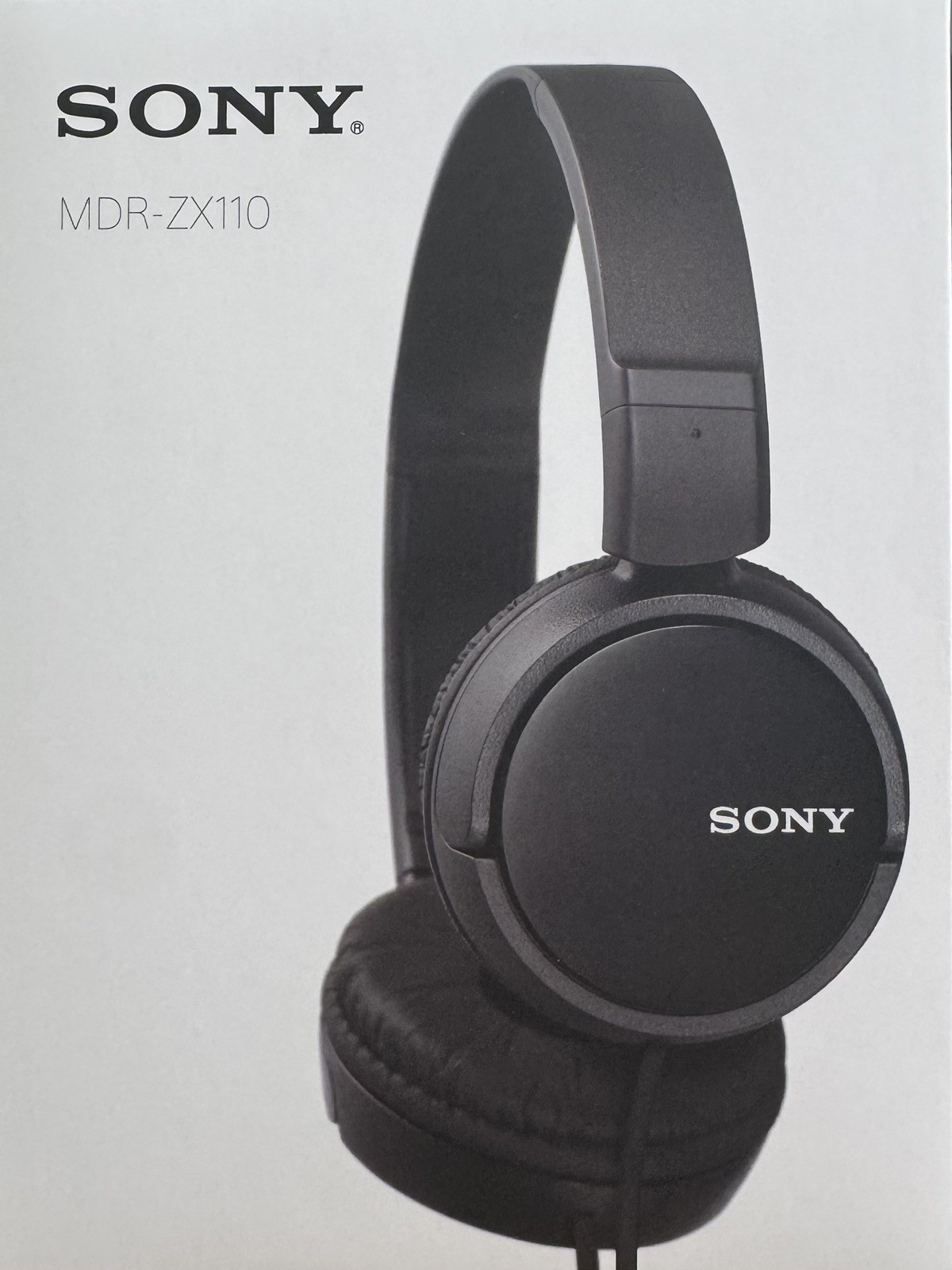 Sony MDRZX110/BZ Series Stereo Headphones, MDR-ZX110 Black MADE IN JAPAN