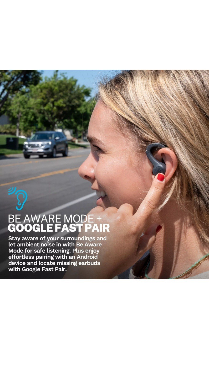 JLab GO Sport+ True Wireless Earbuds, Gym & Work Out Headphones, Bluetooth