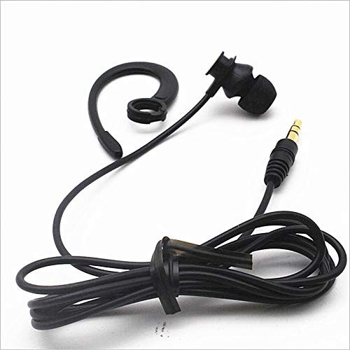 LINHUIPAD Single Side Earbud Headphones Stereo in-Ear Earphone Black
