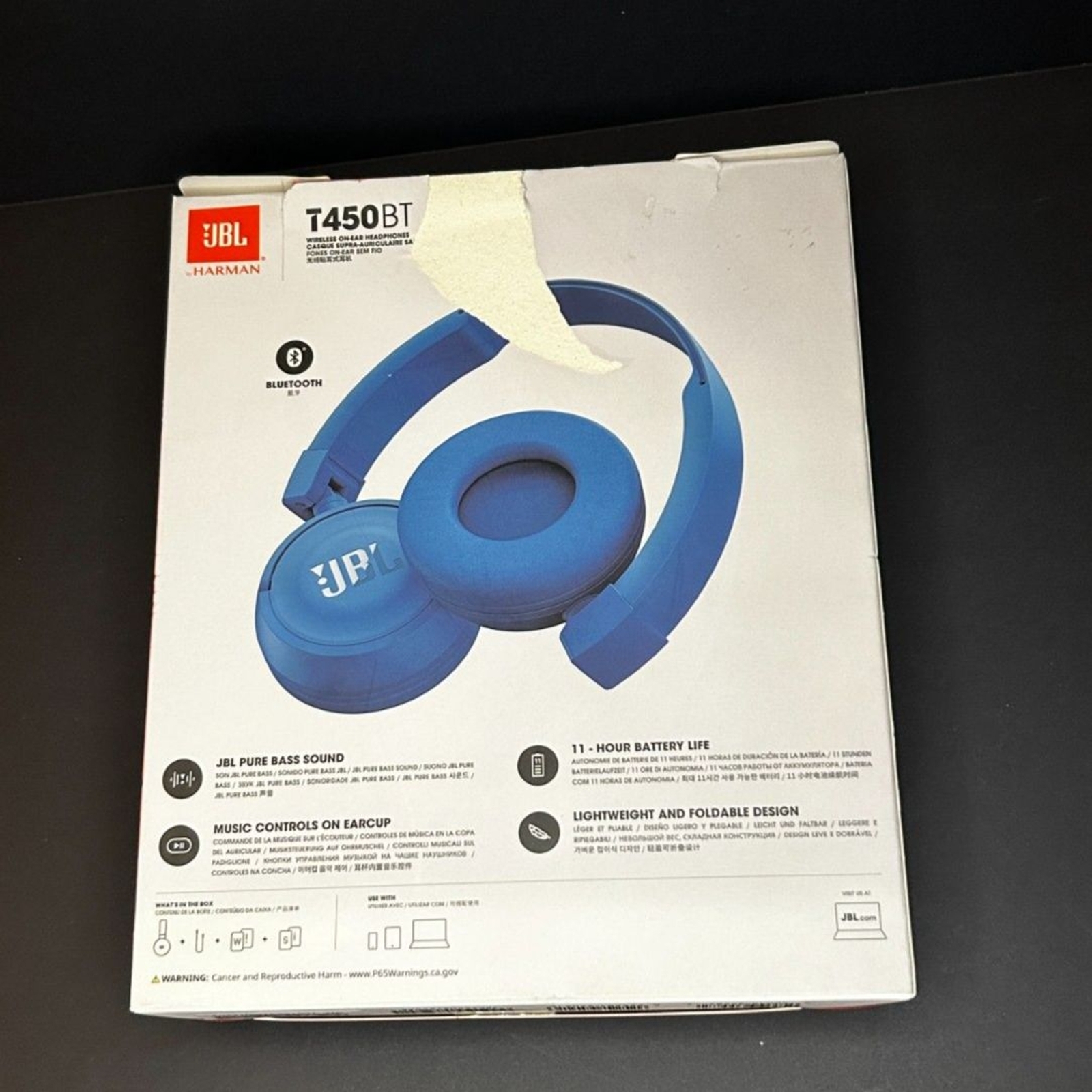 NEW JBL TUNE450BT Headphones Blue