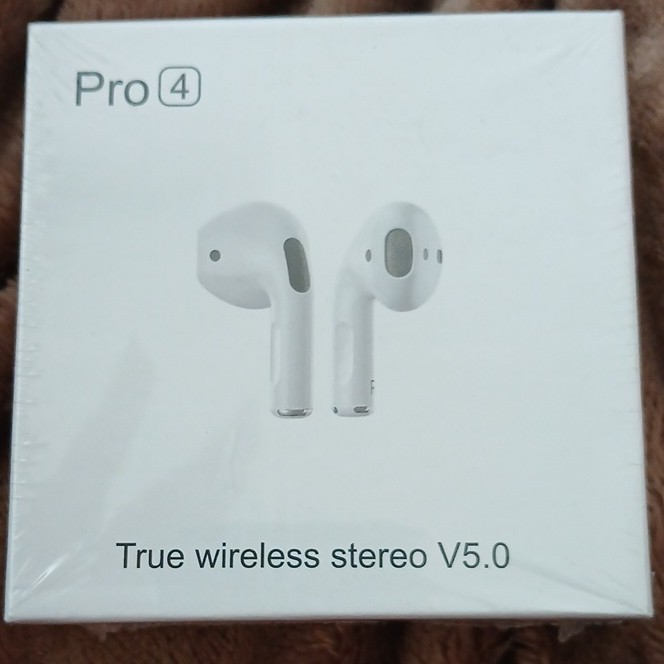 Pro 4 True Wireless Stereo V5.0 Bluetooth In-Ear Earbuds White