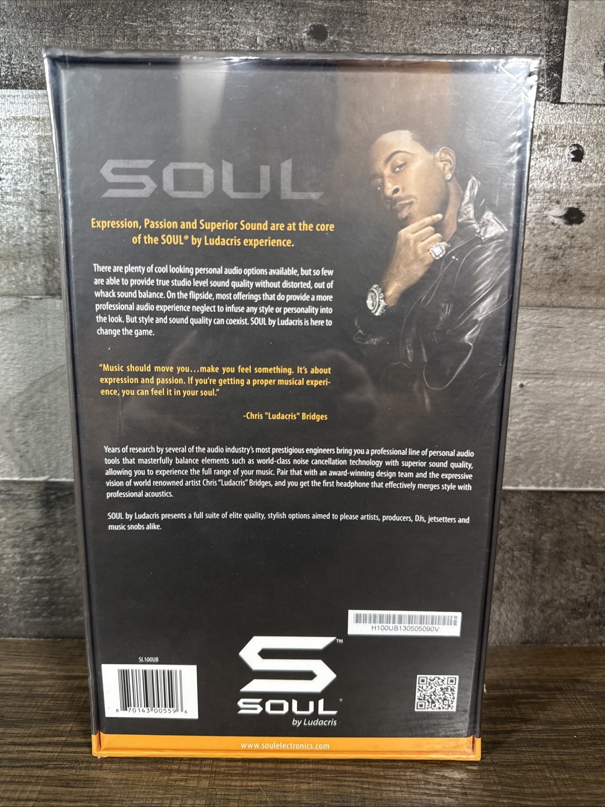 SOUL /SL100 / Ludacris / Ultra Dynamic High-Def Headphones / Blue / New & Sealed