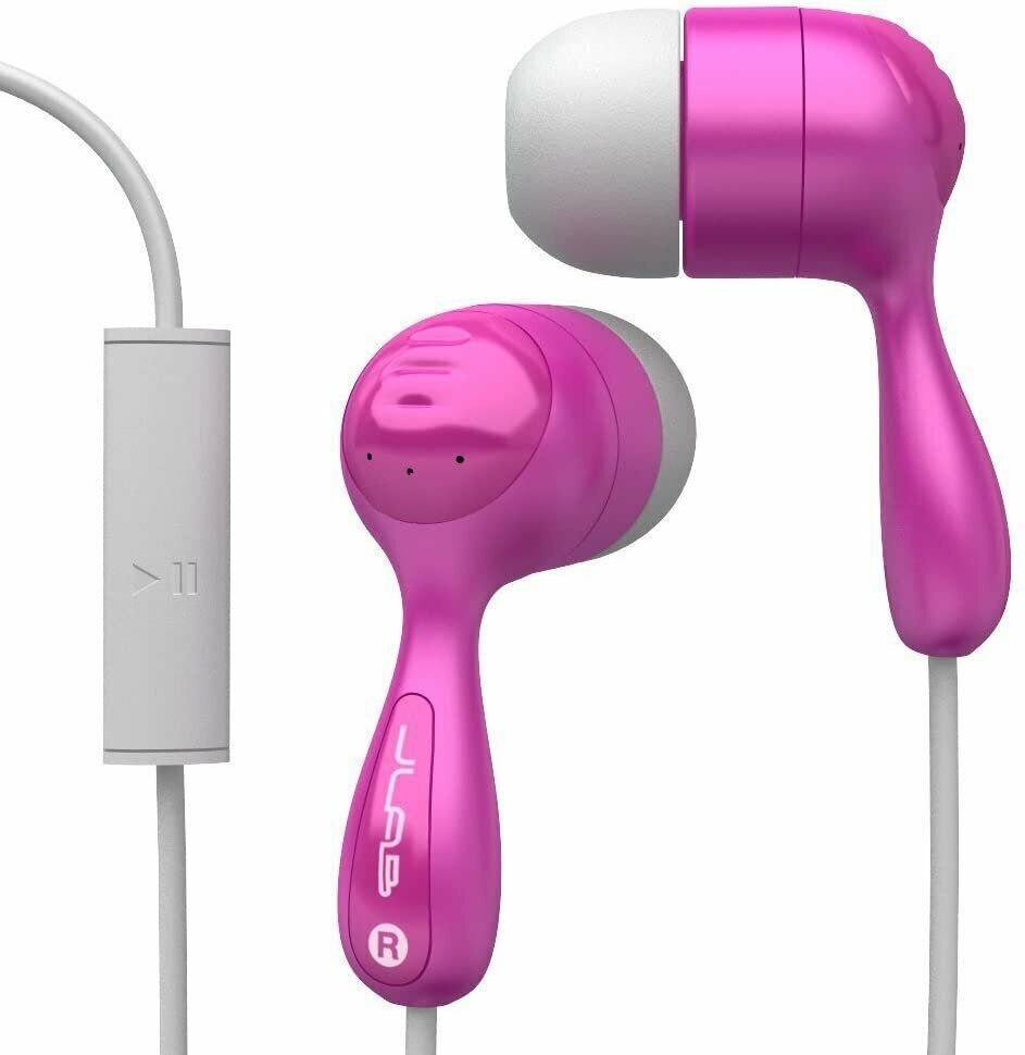 JLab Audio JBuds Hi-Fi Noise-Reducing Ear Buds with Universal Microphone,…