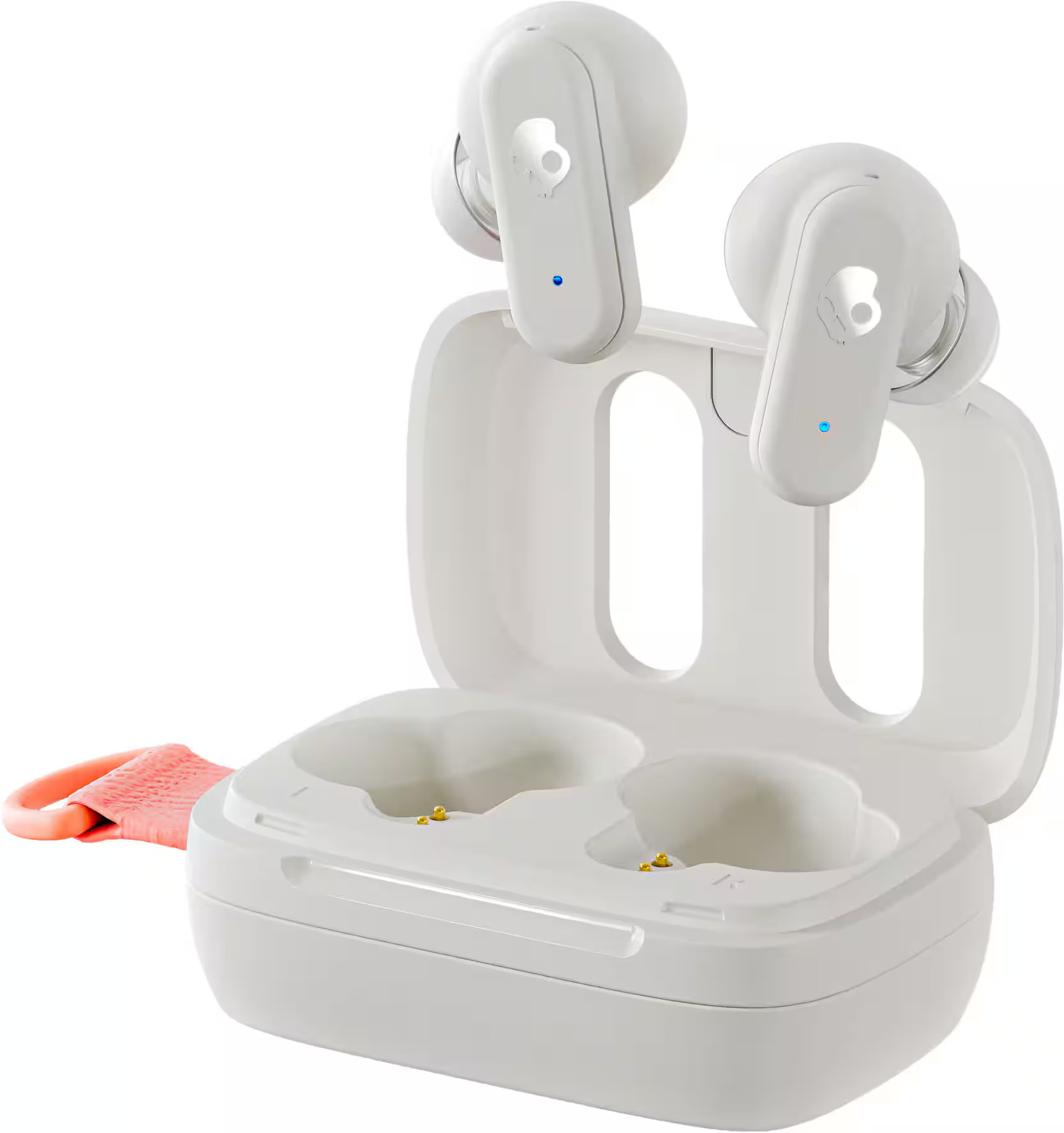 Skullcandy – Dime 3 True Wireless Bluetooth In-Ear Earbuds – Bone/Orange