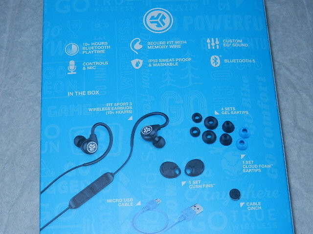 New JLab Audio Fit Sport Fitness Earbuds Wireless In-Ear Headphones bluetooth