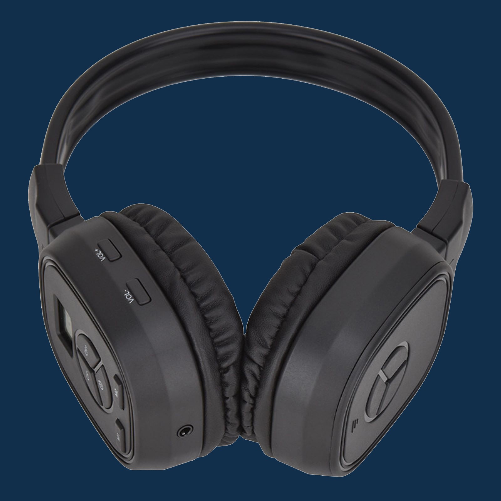 Foldable Receiver Over-Ear Headphone with an automatic search and store feature