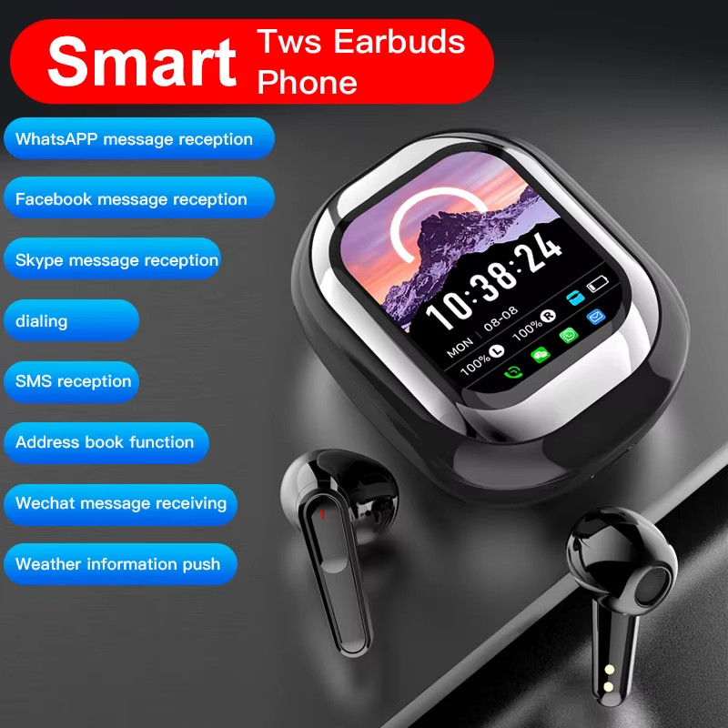 SE-ONE Smart Headphones LED FullColor Slide Touch Screen Support APP Information
