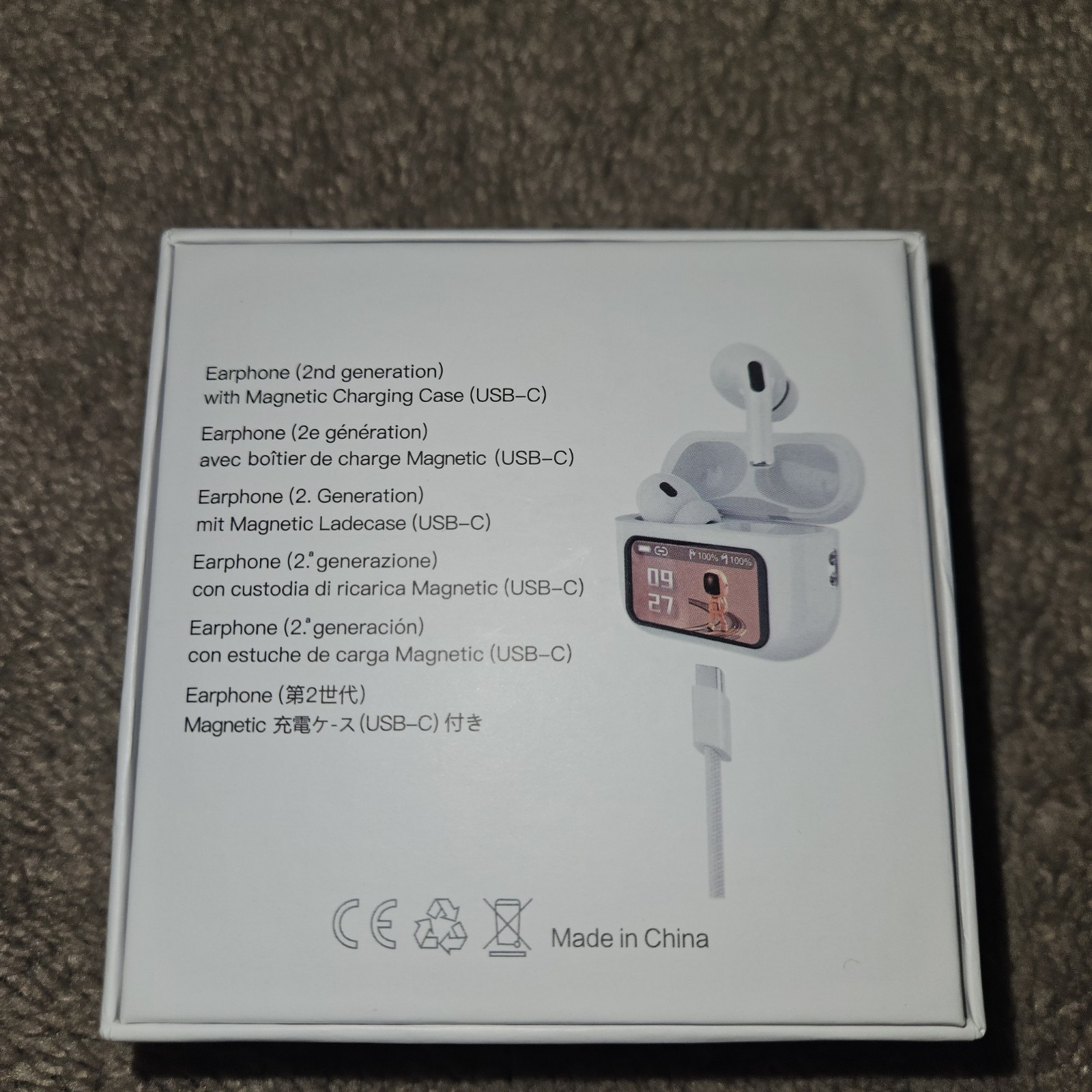 ANC/ENC Ear Buds, Double Dark | Noise Reduction | Touch Control (WHITE)