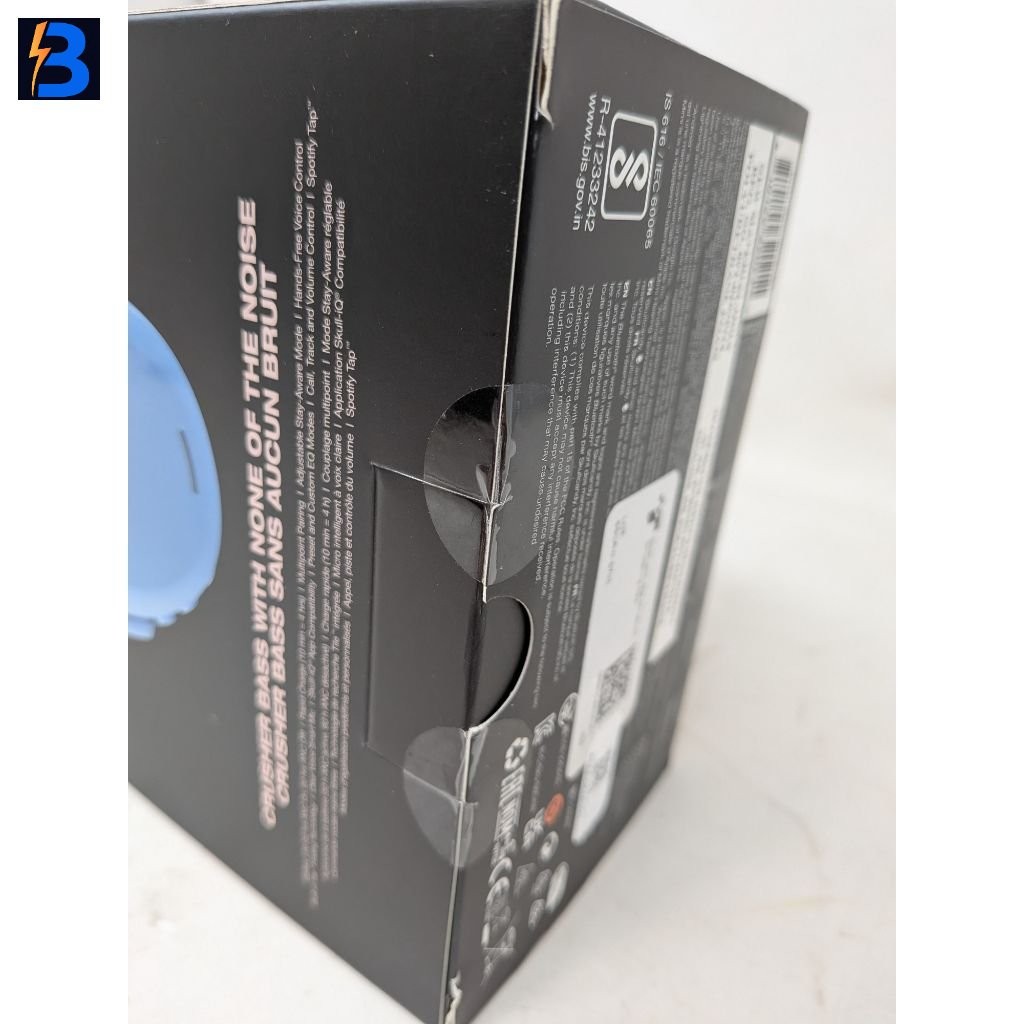 Skullcandy Crusher ANC 2 Over-Ear Bluetooth Headphones/Microphone – Preppy Blue