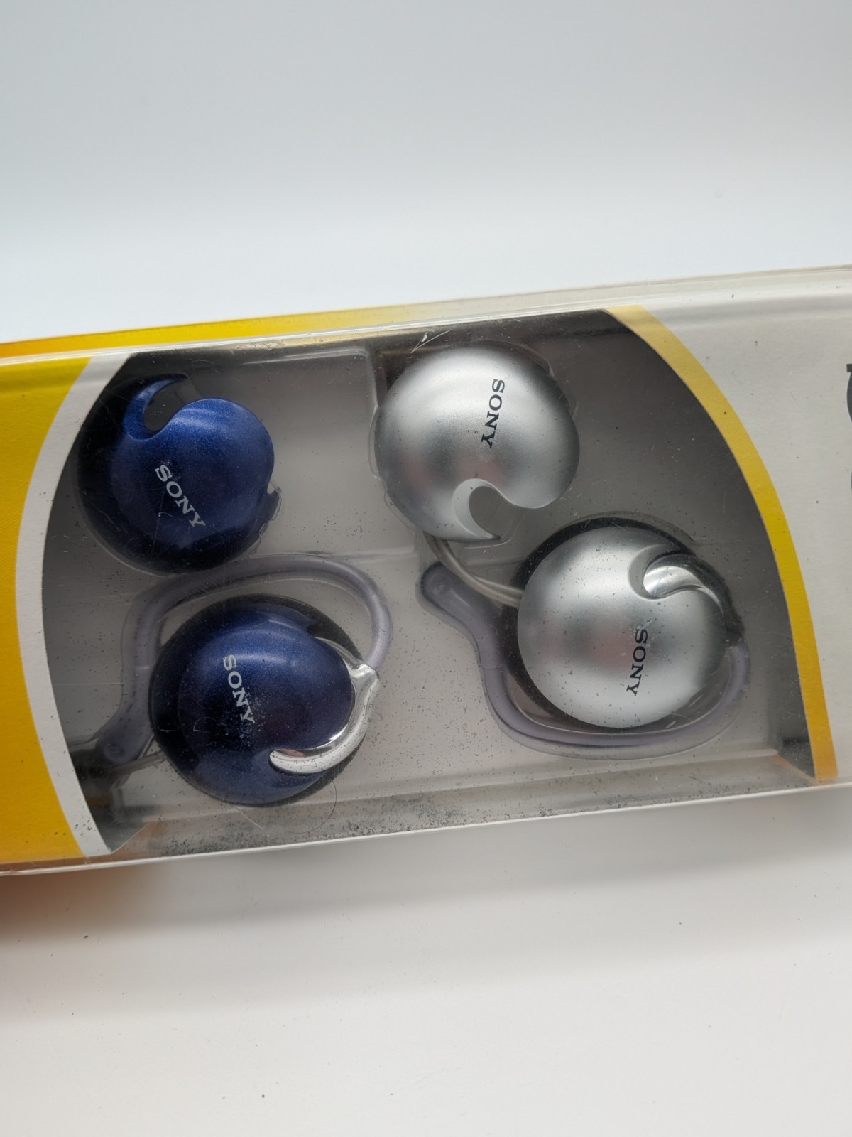 Sony MDR-Q22LP/SQ1 Stereo Headphones with Changeable Caps Blue & Silver NOS