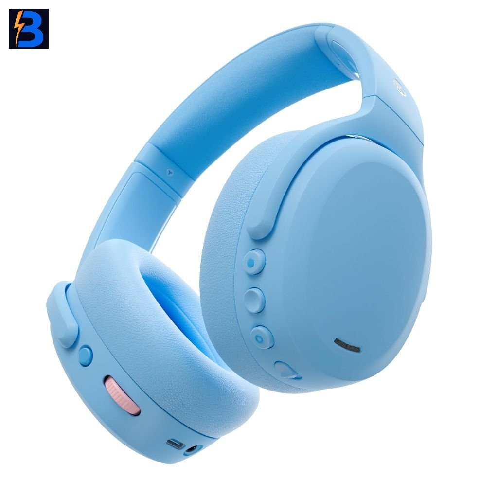 Skullcandy Crusher ANC 2 Over-Ear Bluetooth Headphones/Microphone – Preppy Blue