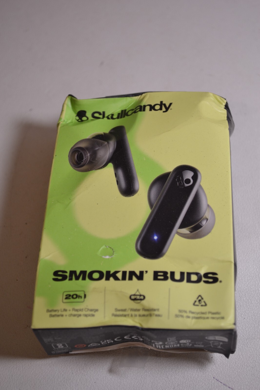 Skullcandy S2TAW-R740 Smokin’ Buds True Wireless Bluetooth Earbuds True Black