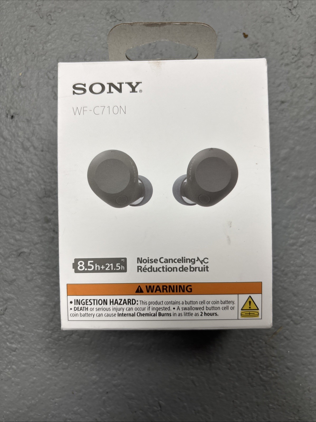 Sony WF-C710N/B Truly Wireless Noise Canceling Earbuds WF-C710N Black Headphones
