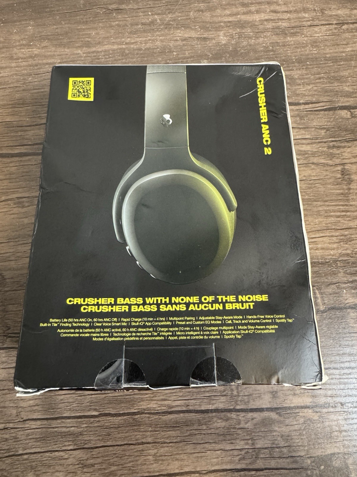 Skullcandy Crusher ANC 2 Wireless Bluetooth Headphones Black NEW SEALED