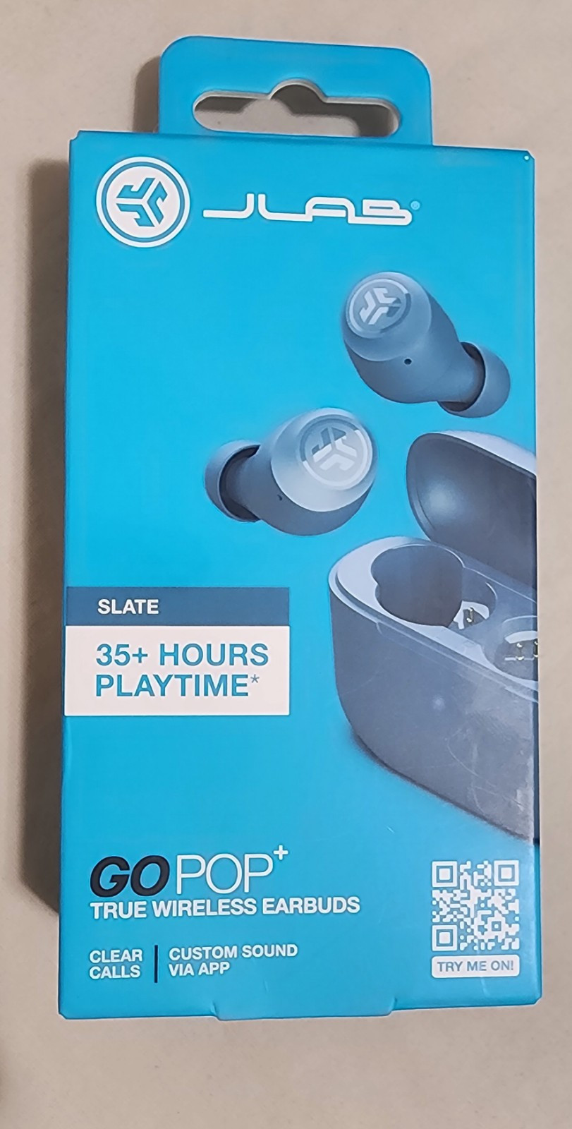 JLab EBGAIRPOPRSLT124 GO Air POP True Wireless In-Ear Headphones – Slate