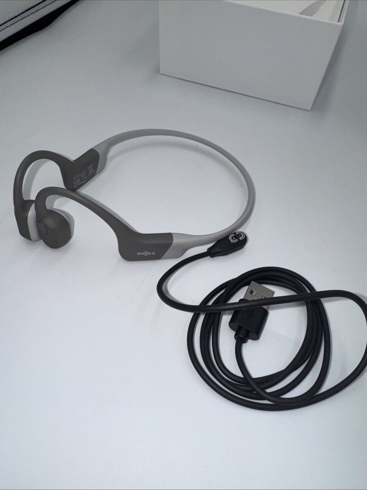 SHOKZ OpenRun S803 – Open-Ear Bluetooth Bone Conduction Sport Headphones | Grey