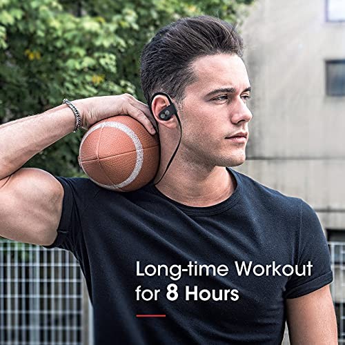 Redzoo Bluetooth Headphones V5.0 – Running Headphones w/16 Hrs Playtime – Black