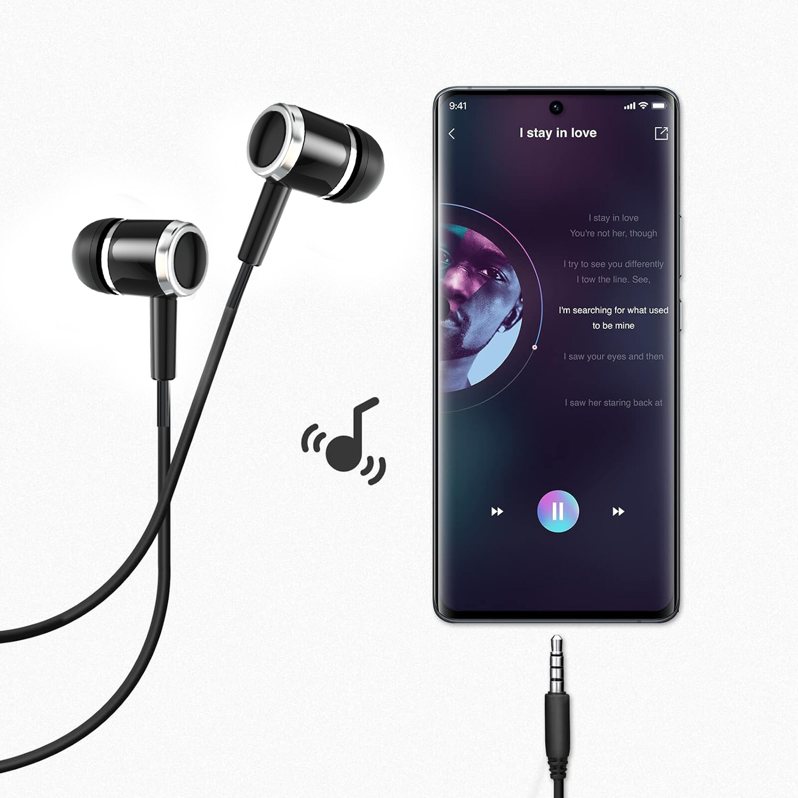 Lot HIFI Bass Stereo Wired Earbuds Headset In-Ear Earphone Headphone MIC USB-C