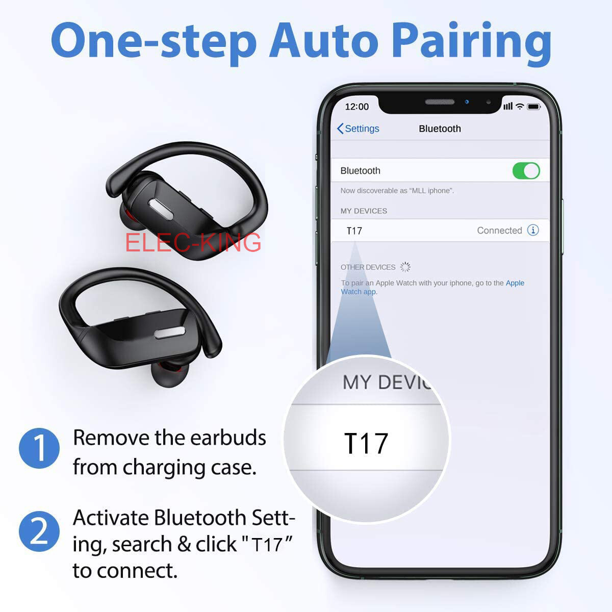 Bluetooth 5.0 Headset TWS Wireless Earphones Earbuds Stereo Headphones Ear Hook