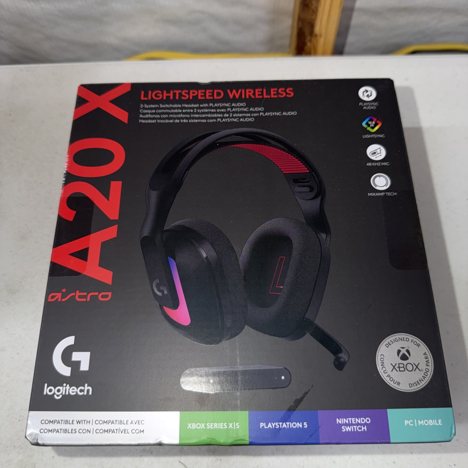 NEW Logitech G Astro A20 X Light Speed Wireless Gaming Headset