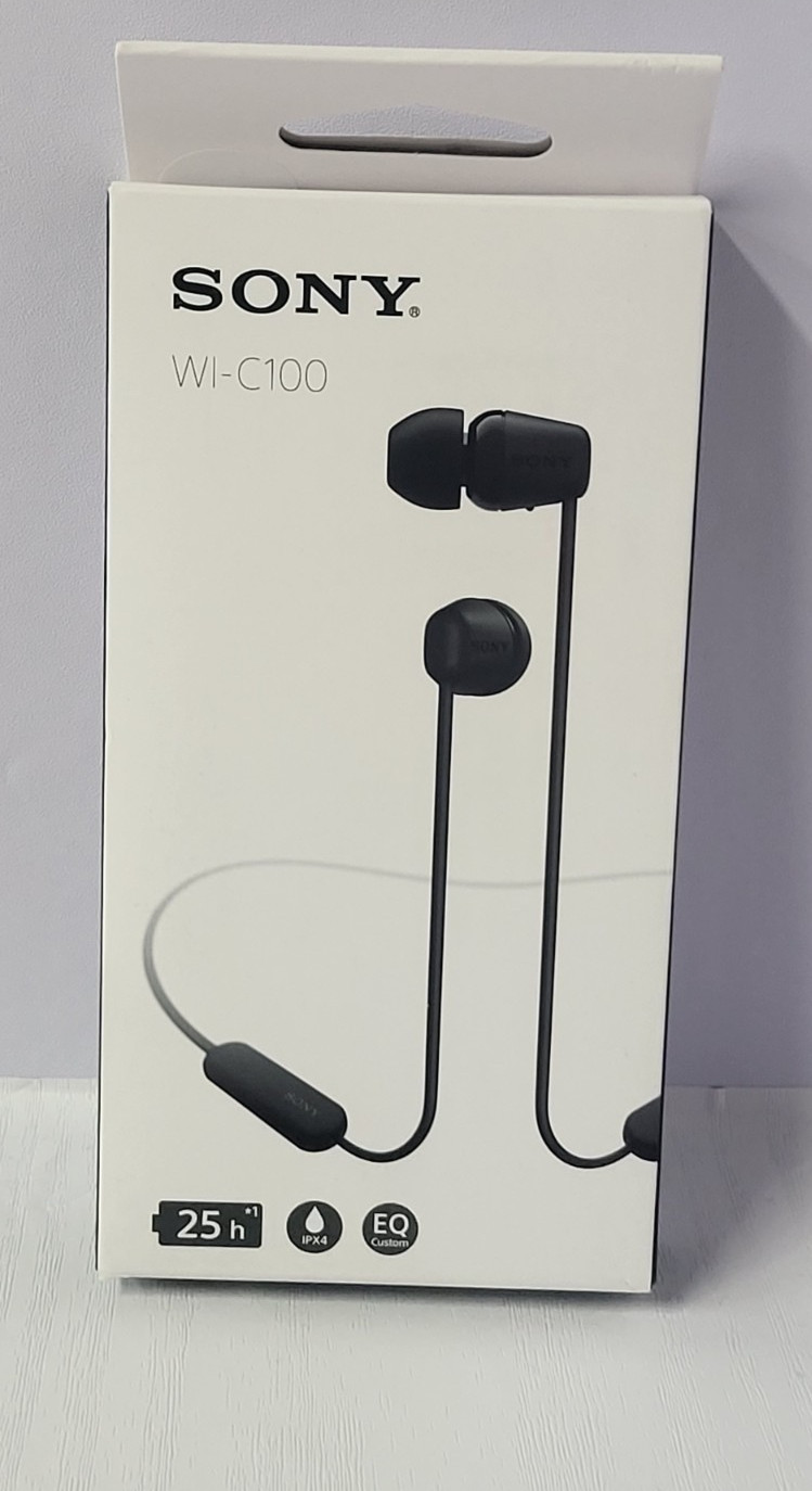 Sony Wireless In-Ear Bluetooth Earphones with Built-In Microphone – Black – NEW