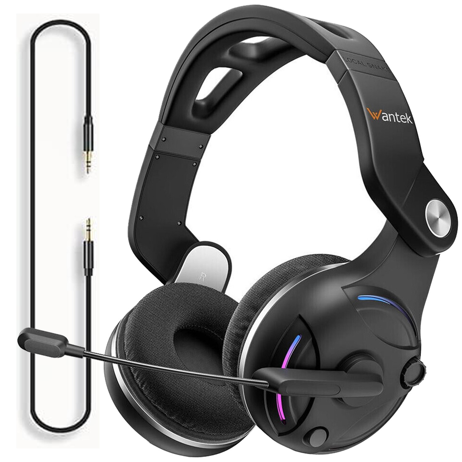 Bluetooth Headset with Microphone Foldable Noise Cancelling Wireless Headphone