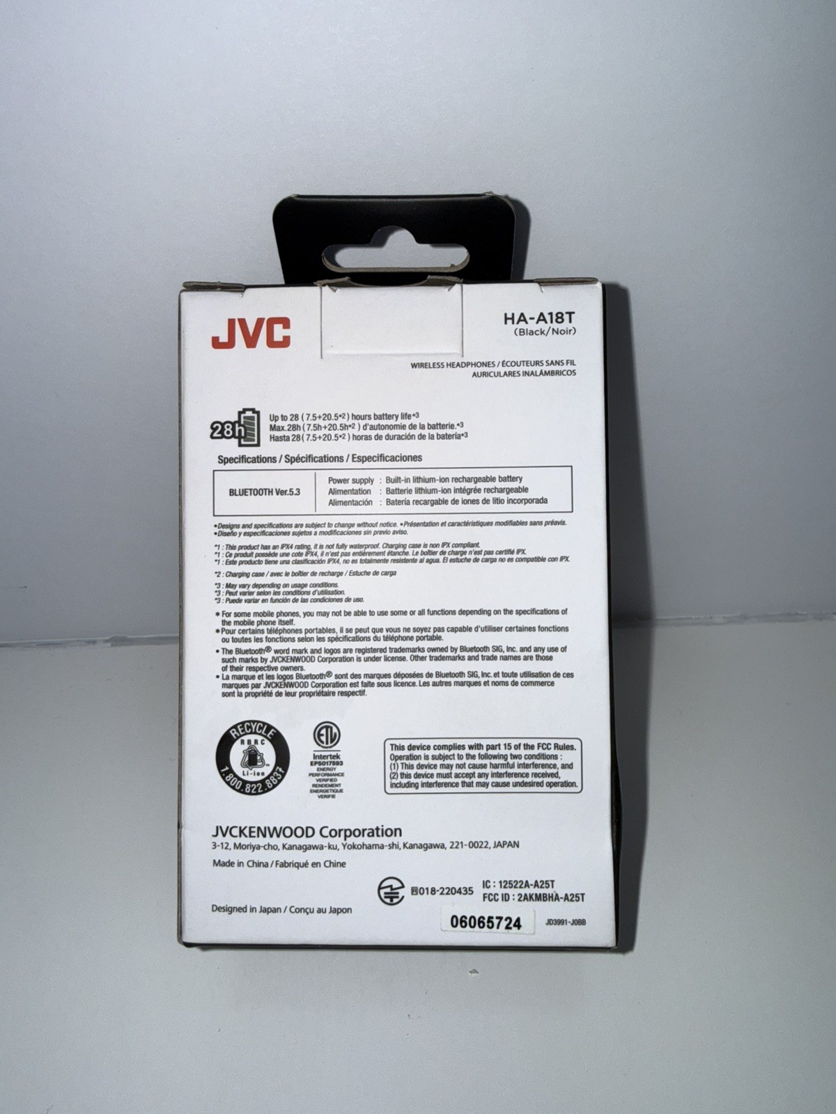JVC Marshmallow True Wireless Noise Canceling Earbuds Black
