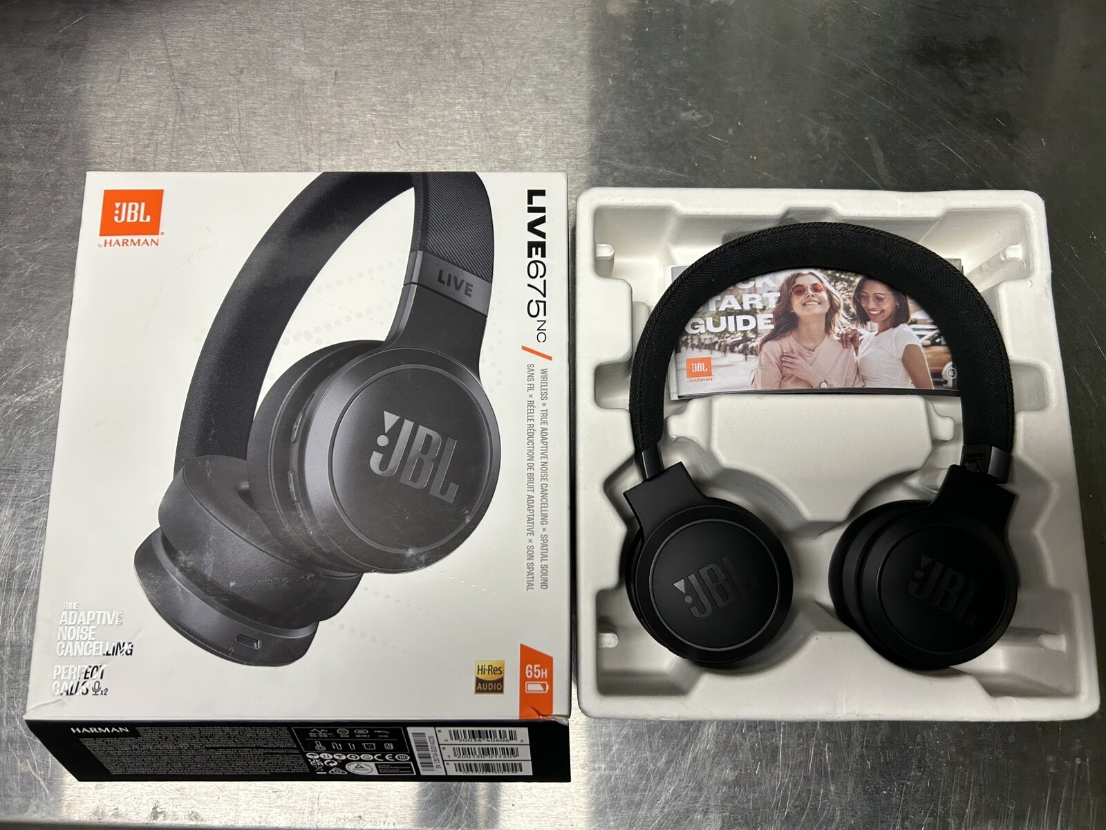 JBL by Harman Live 675NC Wireless True Adaptive Noise Cancelling Headphones
