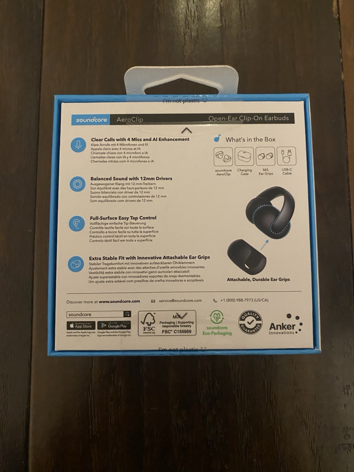 Soundcore AeroClip IPX4 Open-Ear Clip-On Earbuds (A3388Z11)… FREE S&H!