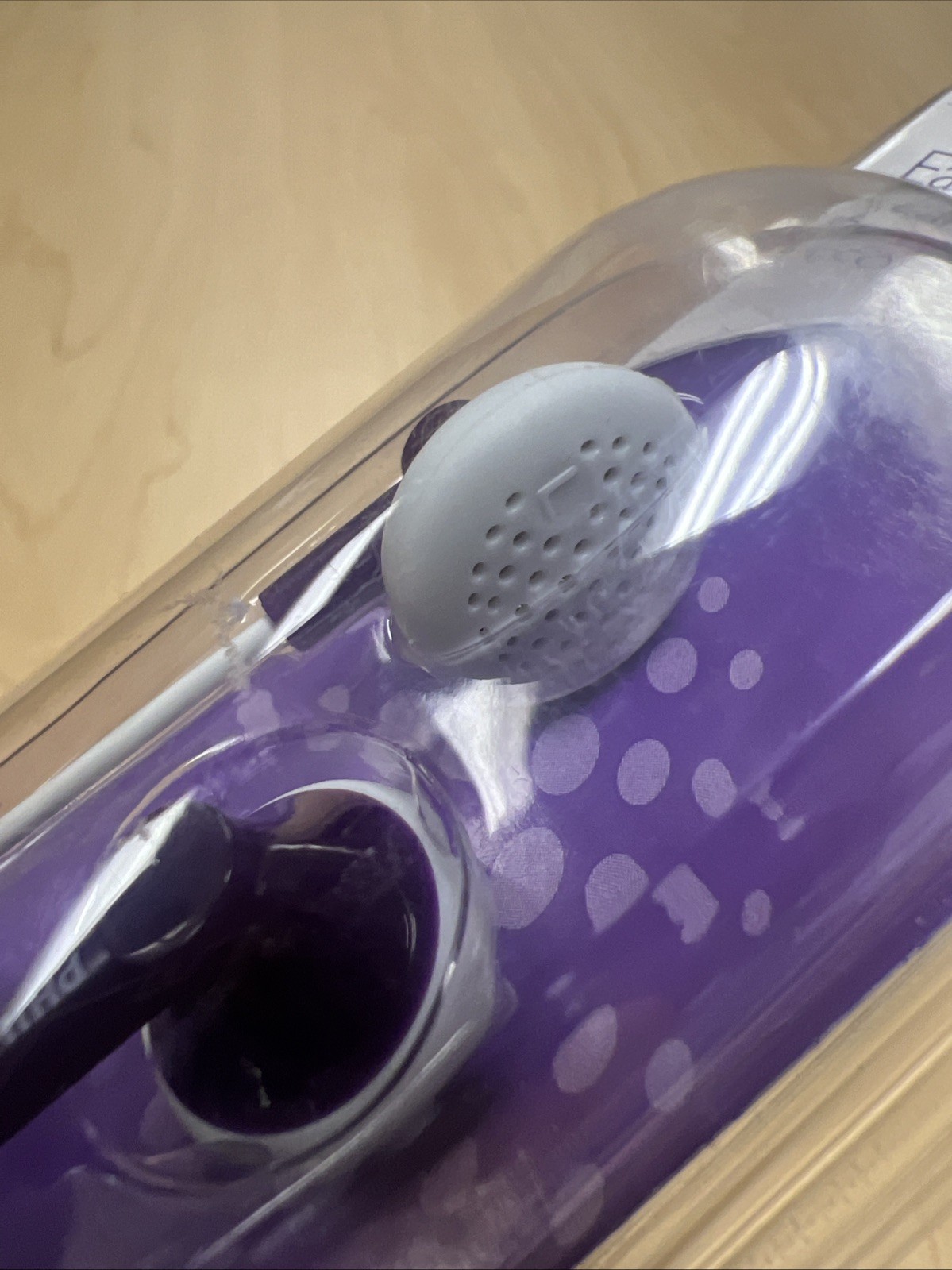 Philips Earbud Headphones, Purple