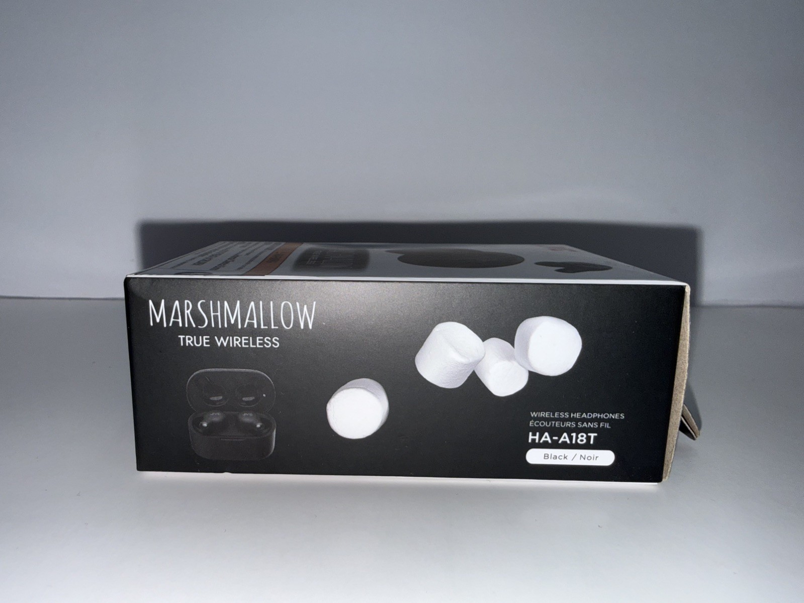 JVC Marshmallow True Wireless Noise Canceling Earbuds Black