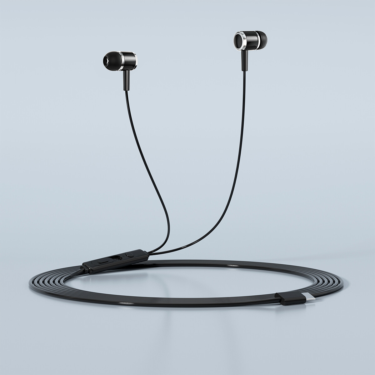 2X In-Ear Wired Earbuds Type C USB C Connector Earphones Headphones Bass Stereo