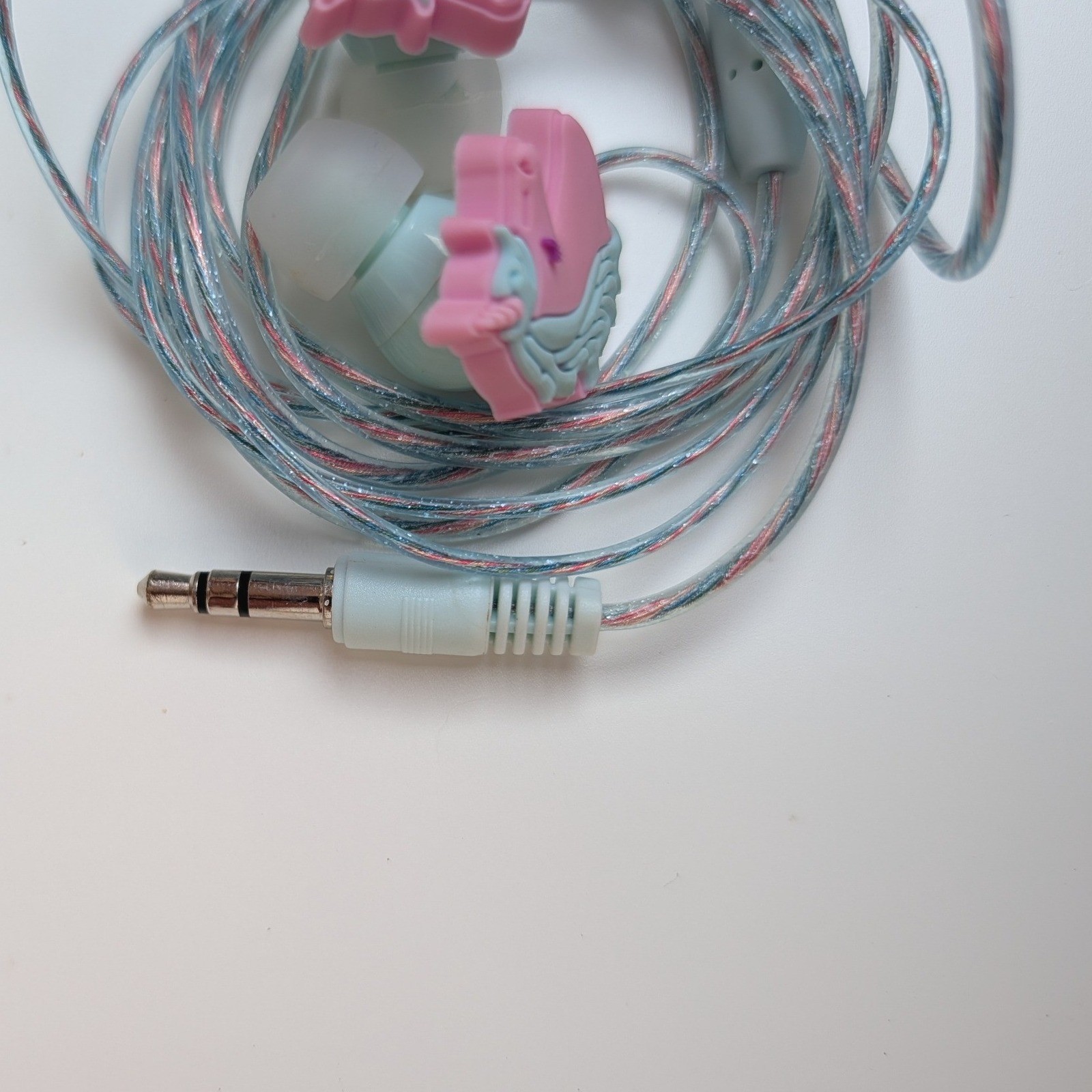 Pink Unicorn Kids Wired Earbuds with Always Believe In Magic Zipper Travel Case