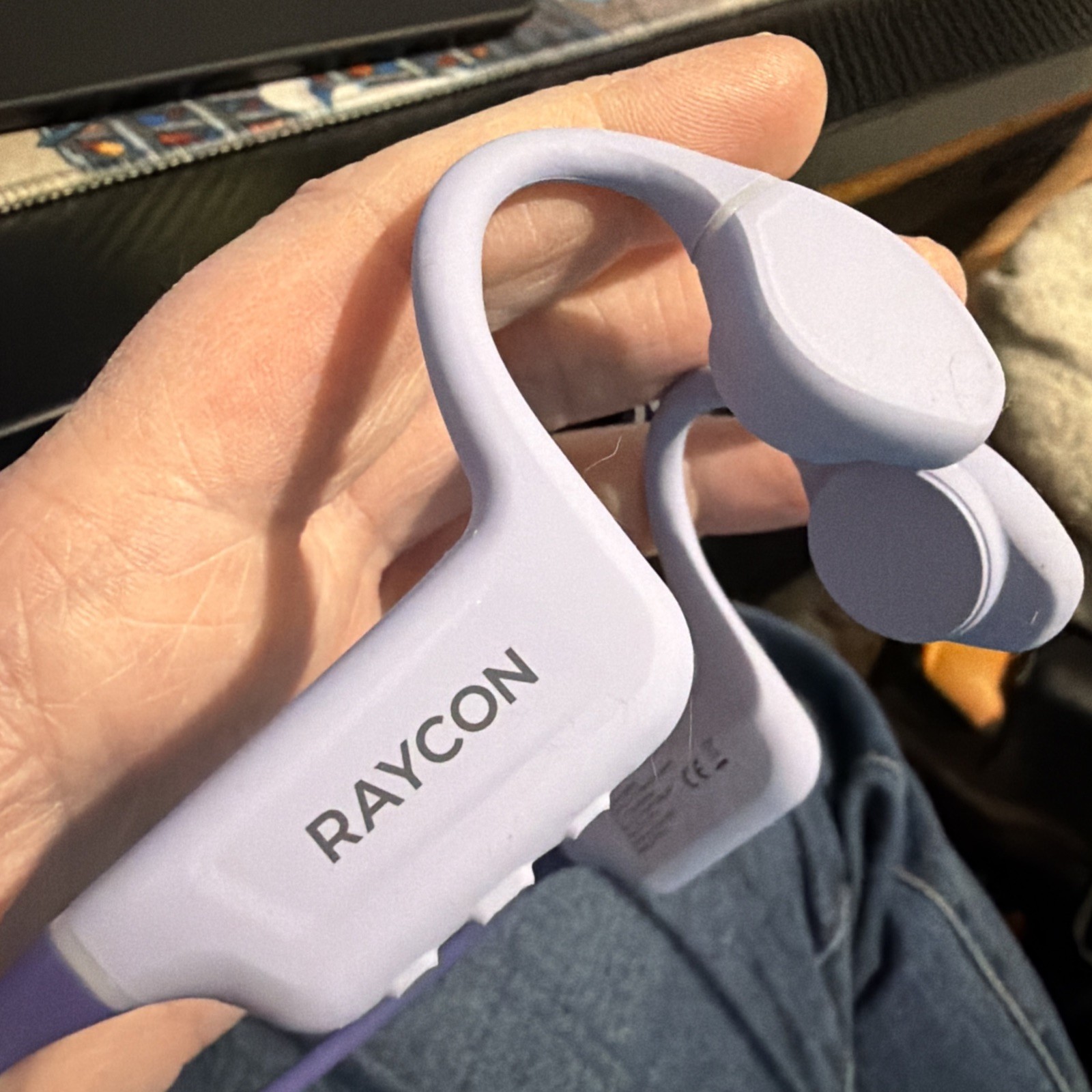 RAYCON Bone Conduction Headphones, NEW Open-Ear Bluetooth Sports Earbuds W/ Mic