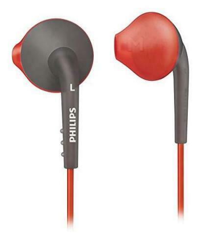 PHILIPS SHQ1200/28 ActionFit Sports In-Ear Headphones – Orange & Grey – NEW