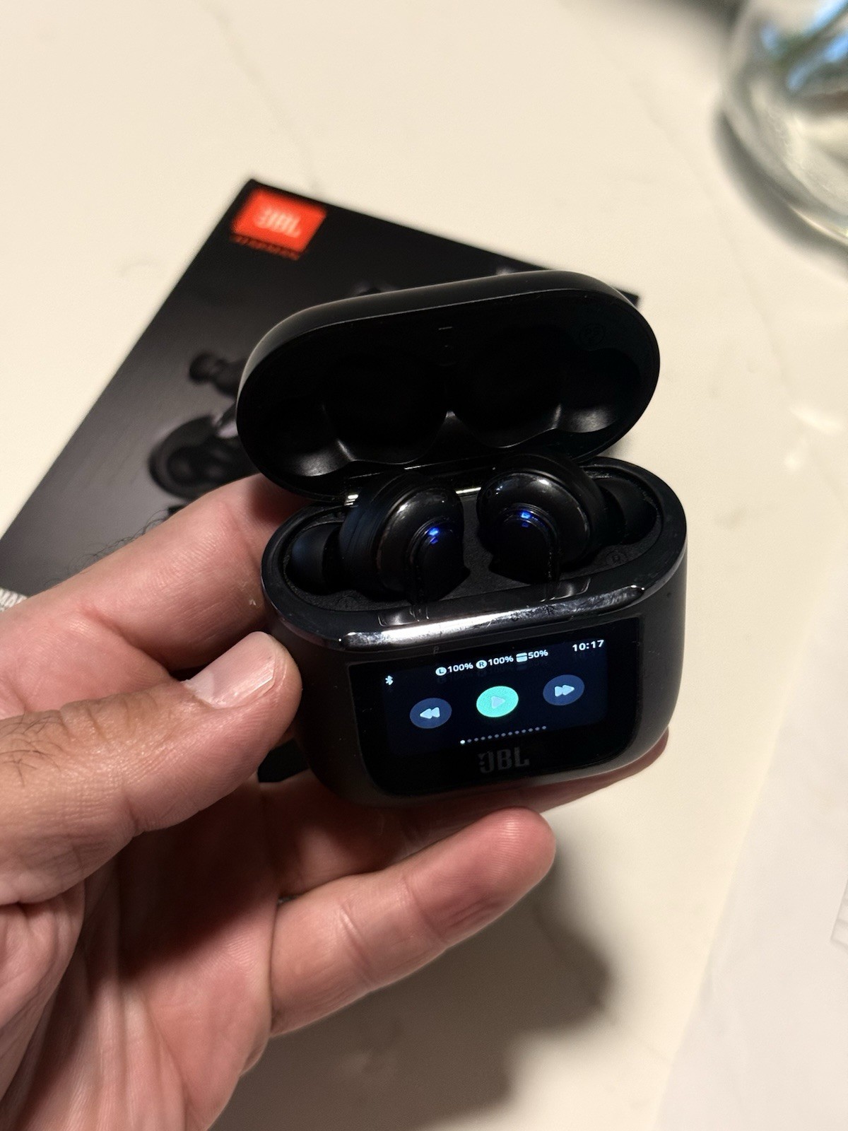 JBL Tour Pro 2 Noise Cancelling True Wireless Earbuds with Smart Case (Black)