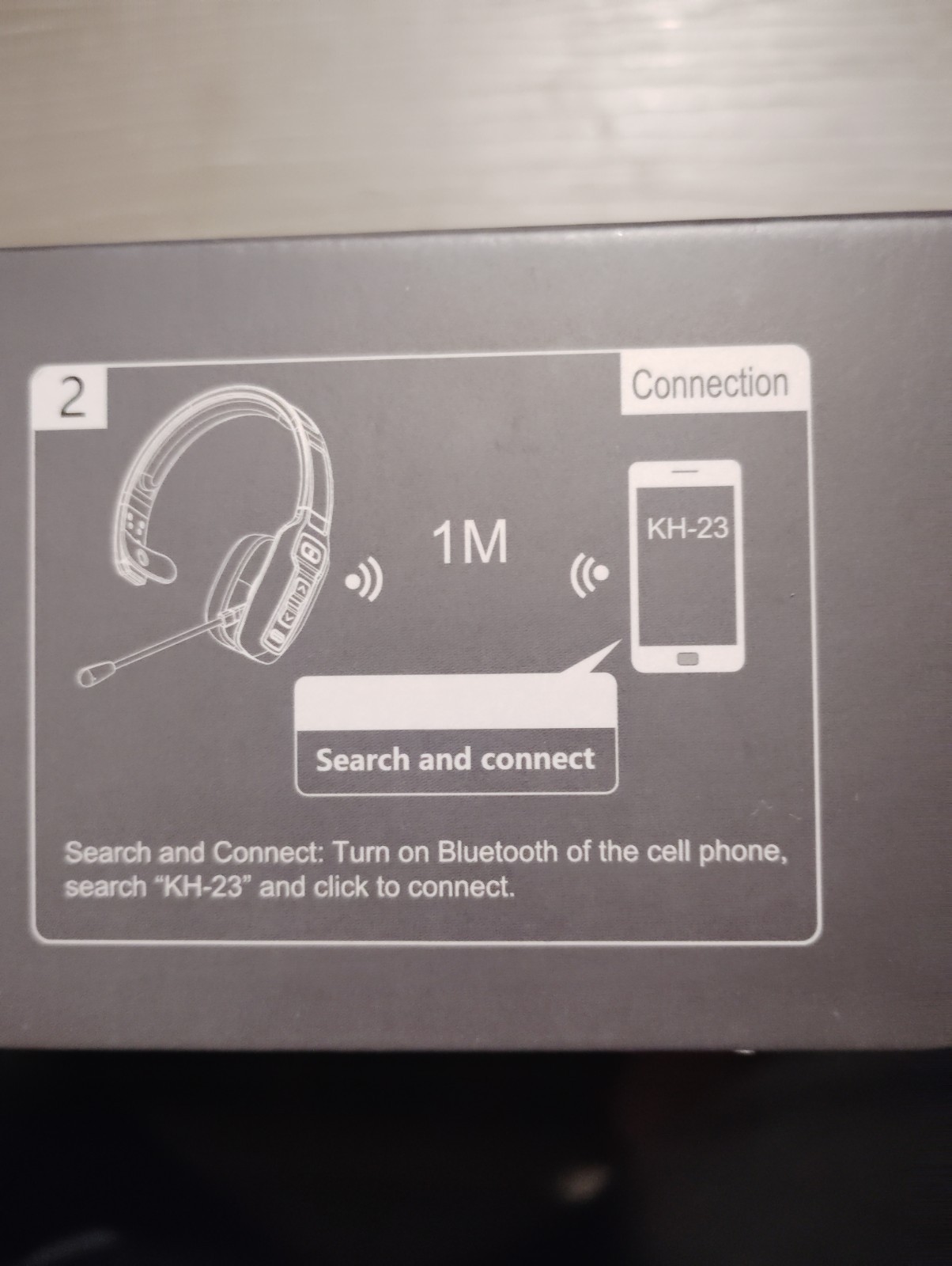 KH-23 Wireless Headphones with Directional Microphone Design New