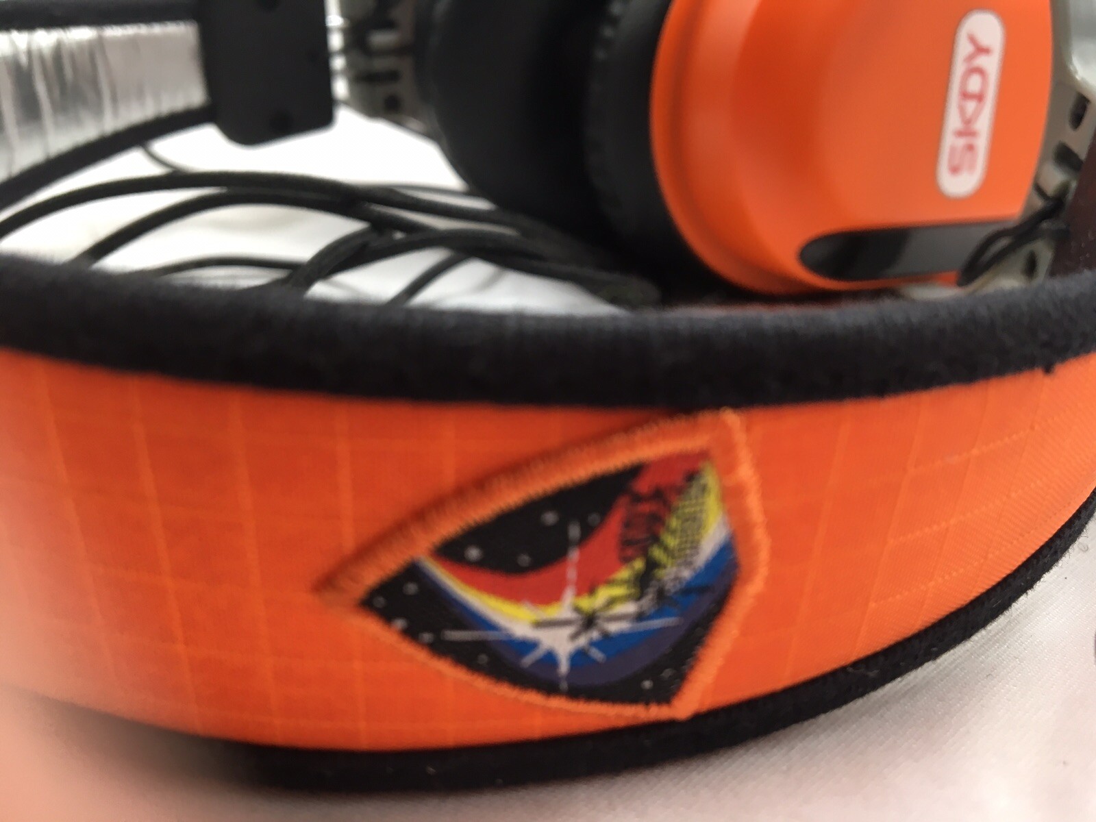 Genuine Skullcandy SKDY Federation Orange & Black Agent Headphones Works Rare
