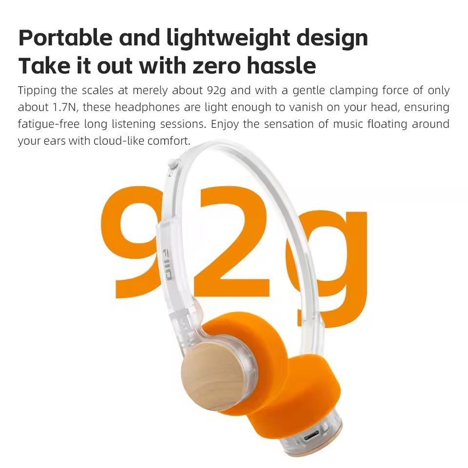 FIIO EH11 On-Ear Bluetooth Headphones with LDAC Hi-Res Audio, 30H Battery