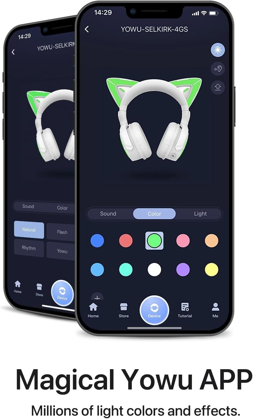 4GS Wireless Bluetooth Cat Ear Gaming Headphones – Compatible with All Consoles