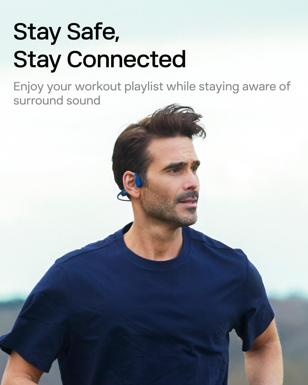 OpenRun with USB-C Charging,Bone Conduction Headphones,Open-Ear Bluetooth Wir…