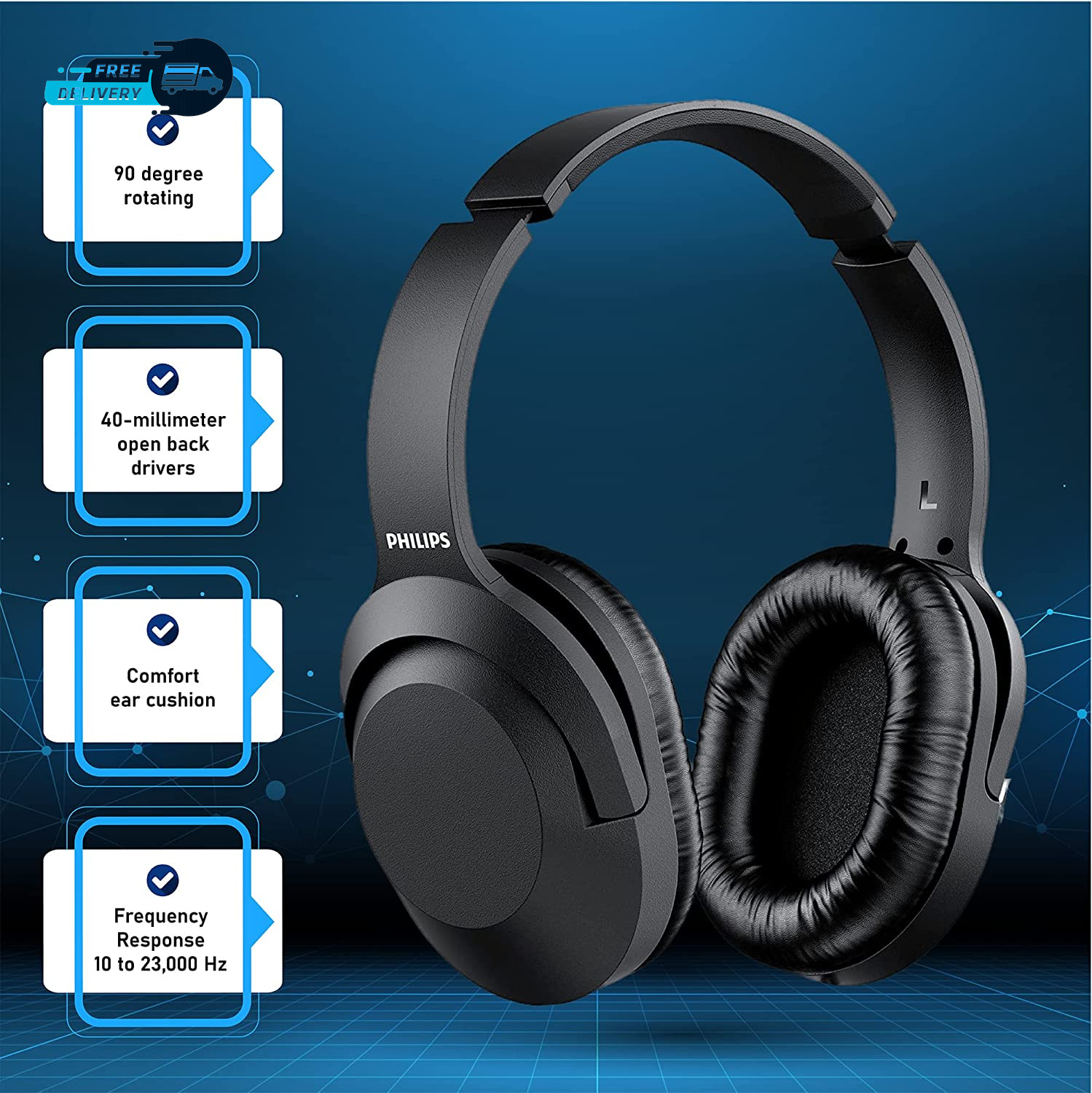 over Ear Wired Stereo Headphones for Podcasts Studio Monitoring and Recording