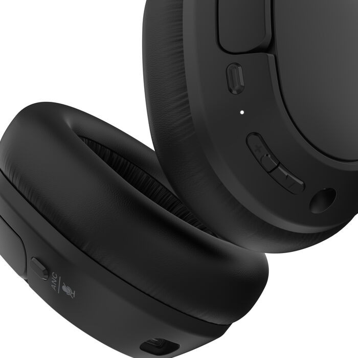 SoundForm Isolate Noise Cancelling Over-Ear Headphones – Black