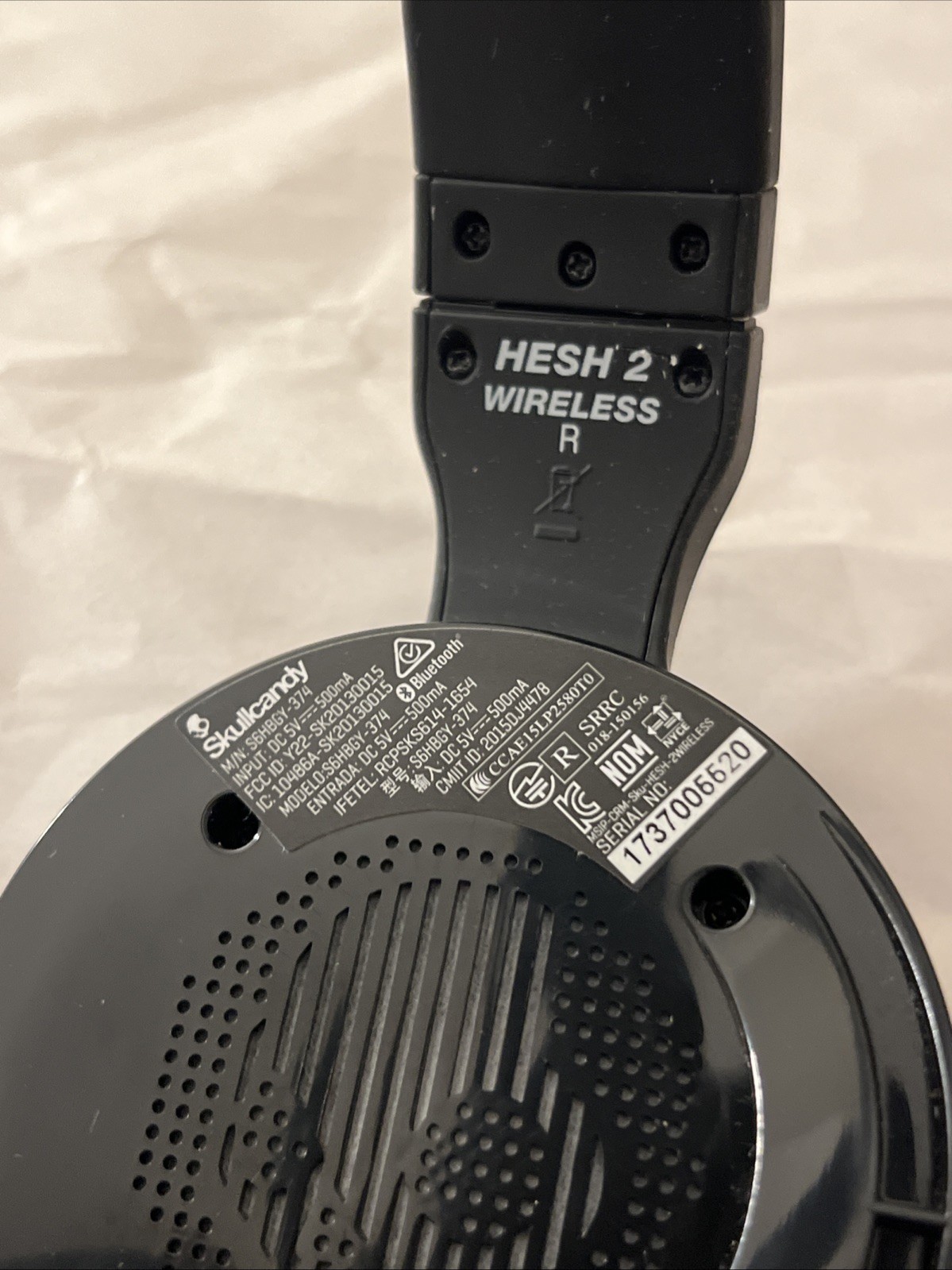 Skullcandy Hesh 2 – Bluetooth Wireless Over-Ear Headphones – Black