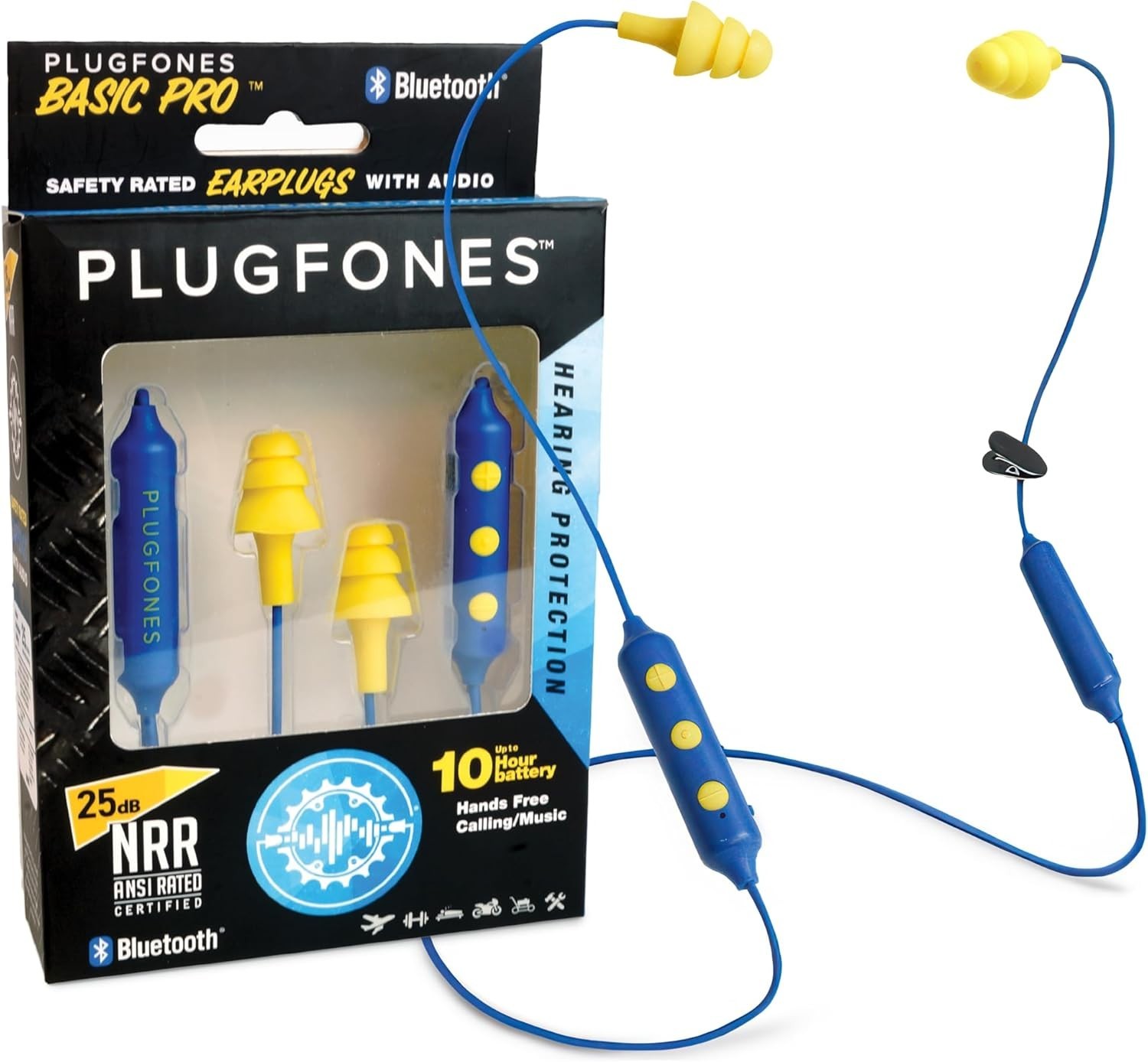 Advanced Noise Isolating Earphones – OSHA Approved with Fast Charging Technology