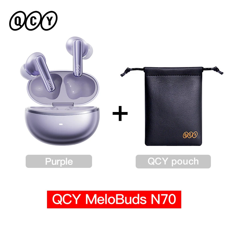 QCY MeloBuds N70 Wireless Earbuds ANC Bluetooth 6.0 LDAC Hi-Res 50Hrs IPX5