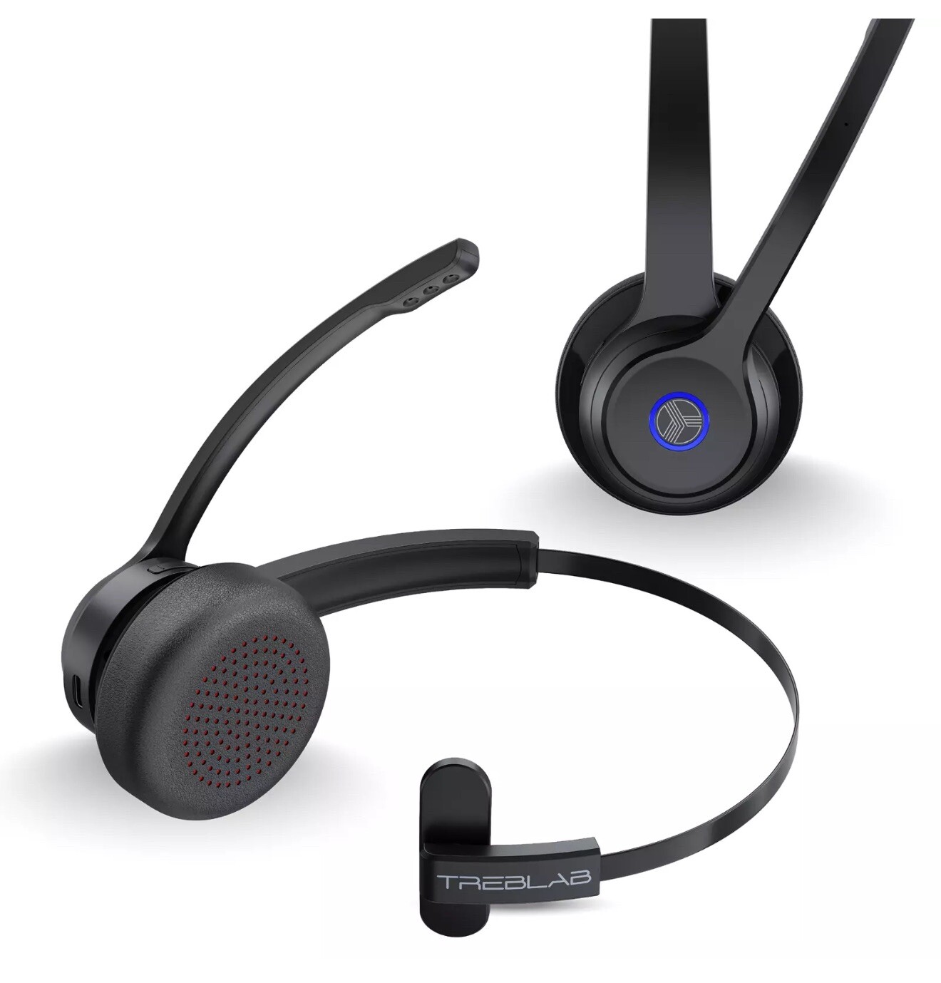 TREBLAB C7 – Single Ear Bluetooth Headset with Mic, 45H Playtime
