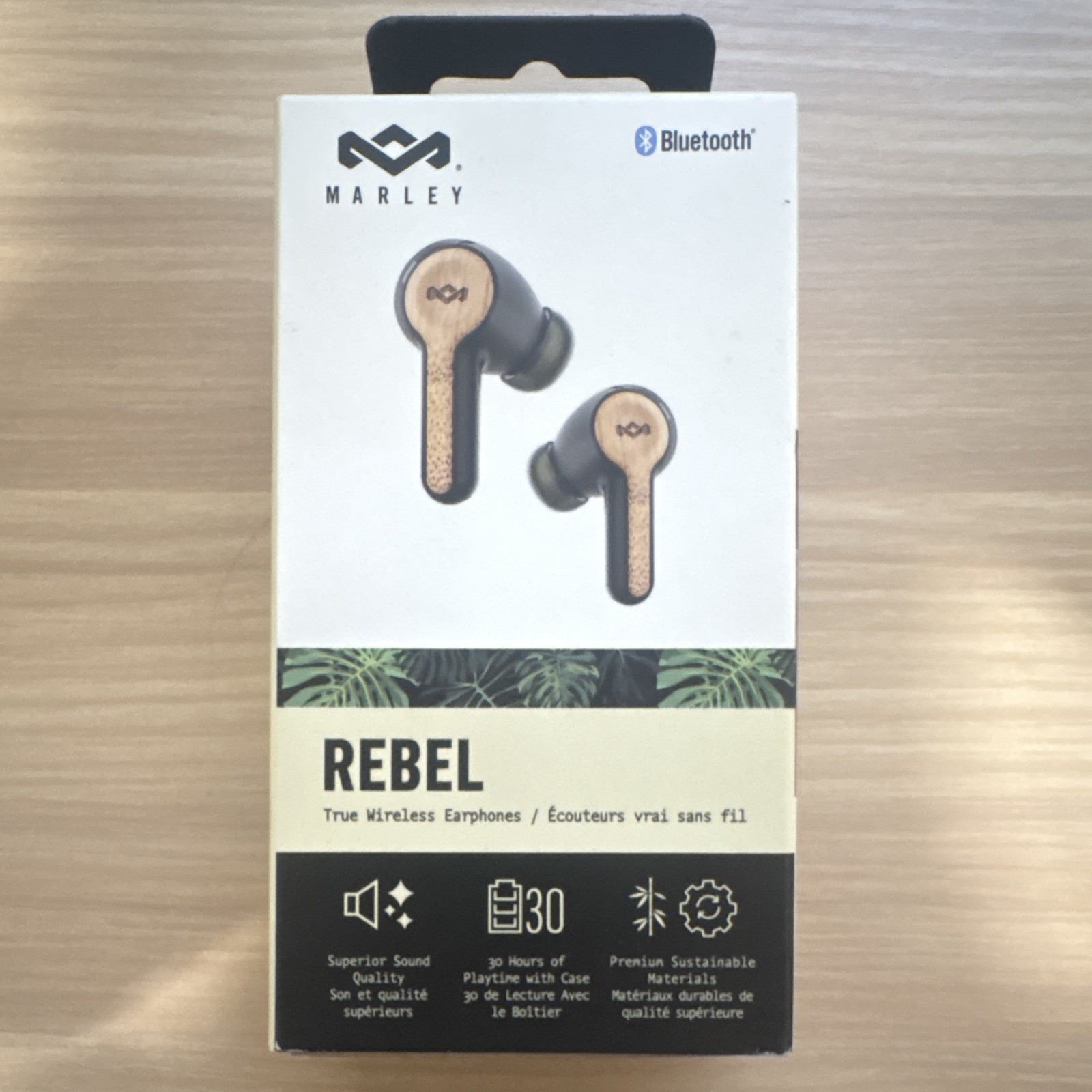 House of Marley Rebel True Wireless Bluetooth Earbuds NC Mic Black/Brown
