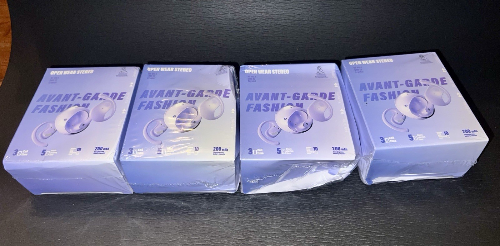 Lot of 4 OWS T2 Open Ear Wireless Earbuds Bluetooth 5.4 Headphones Sealed