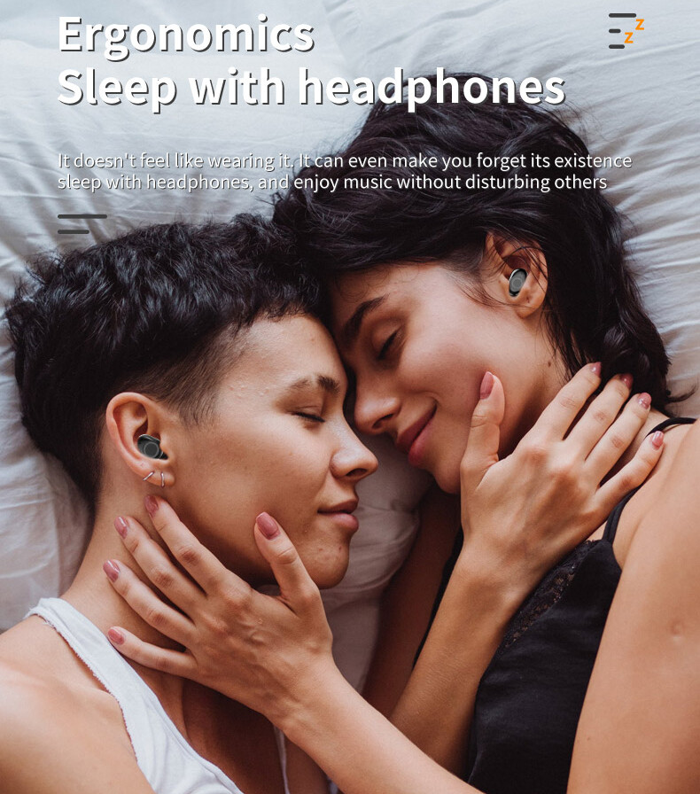 Touch Control In-ear Headphone Support 3500mAh Power Bank and Mirror LED Display